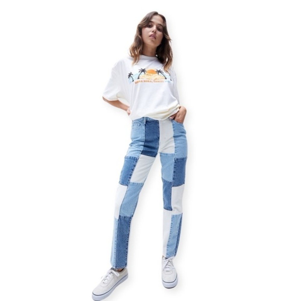 Pacsun Vintage Loose Patchwork Jeans High Waisted - Picture 5 of 13